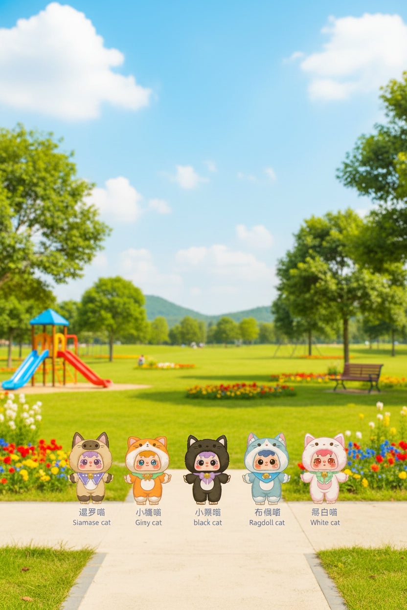 Samuel cat party plush pendant