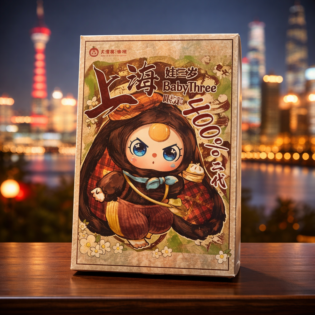 Baby Three Limited Edition Hangzhou 400% Shanghai plush figure