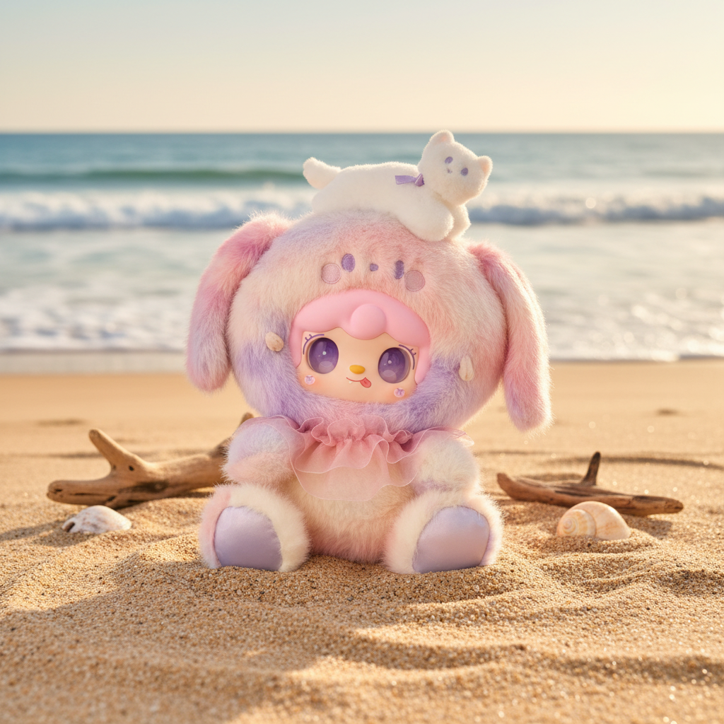 Yooki Salty Pup collectible in playful setting